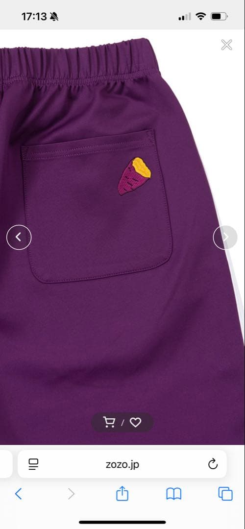 プニュズ　フードジャージショートパンツ