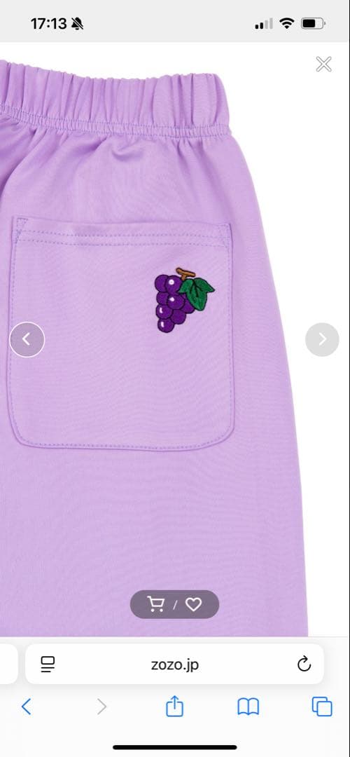 プニュズ　フードジャージショートパンツ