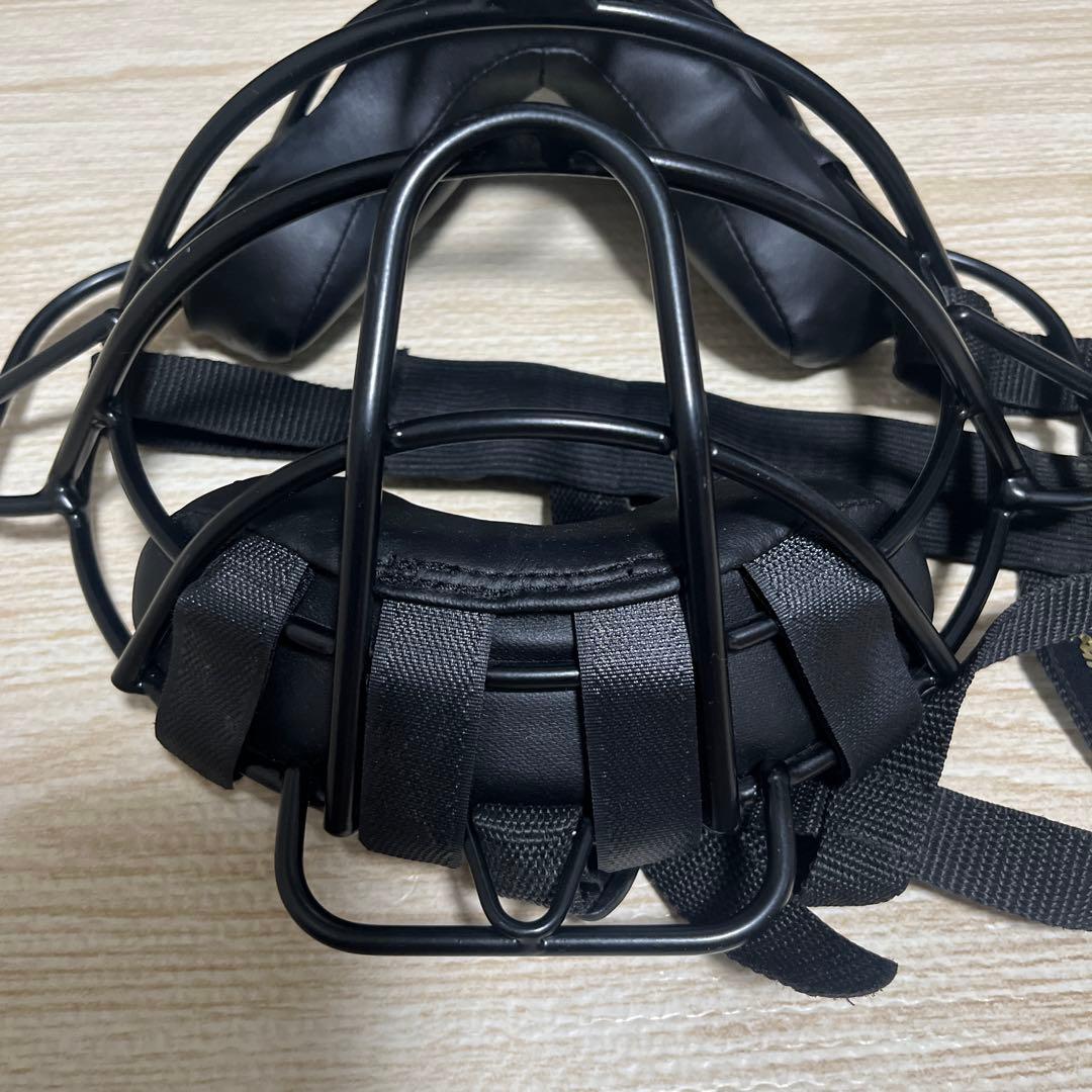 ミズノプロ　硬式用　チタンフレーム　マスク　審判　捕手用　ブラック