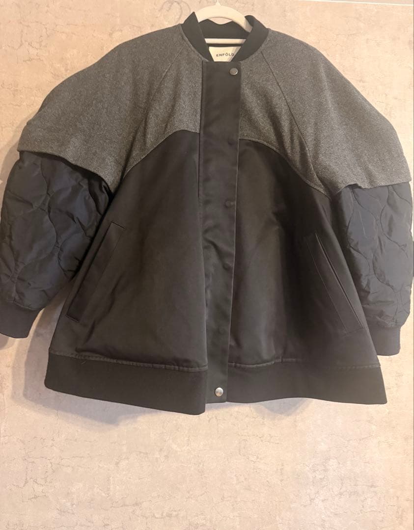 【希少】ENFOLD ブルゾン　36 異素材　アウター　キルティング　ジャケット