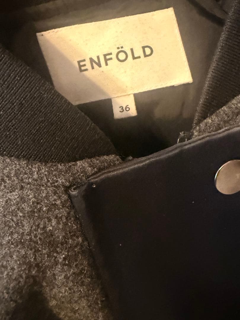 【希少】ENFOLD ブルゾン　36 異素材　アウター　キルティング　ジャケット