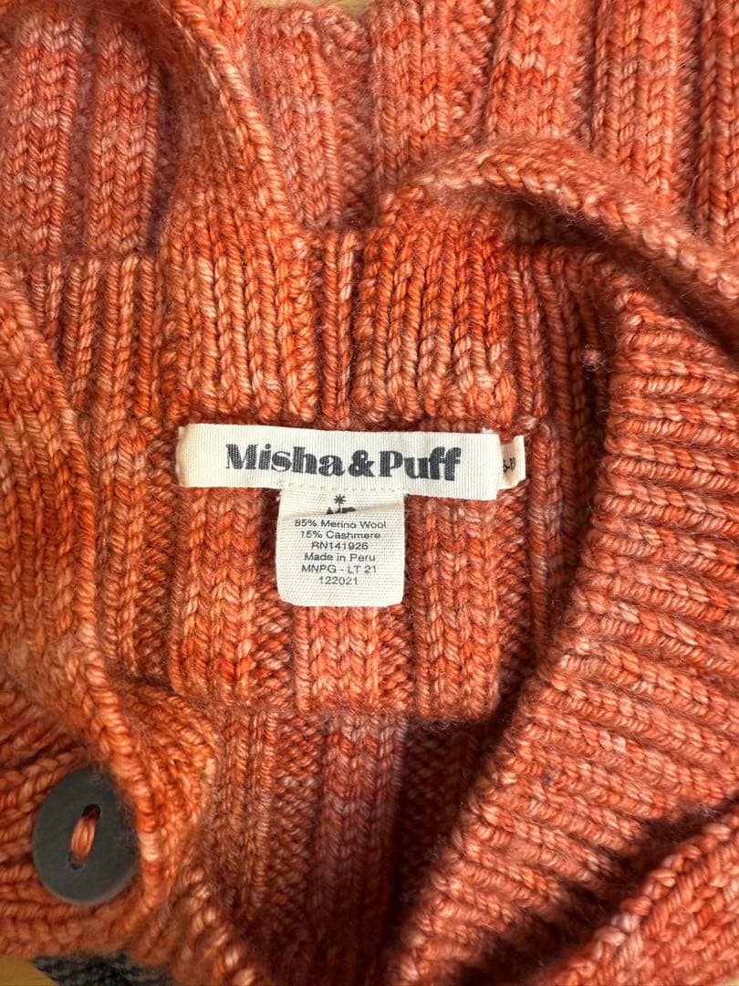 Misha & Puff Rib Longies オレンジ パンツ 6-12m