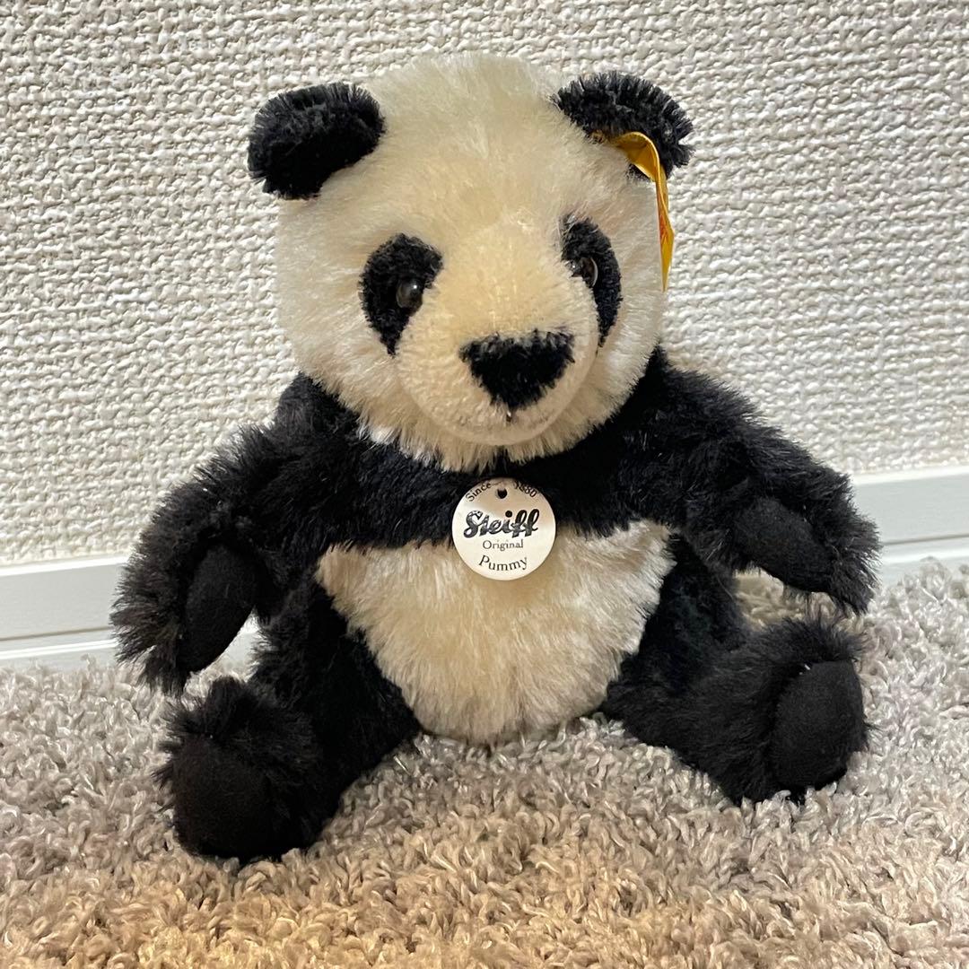 中古 シュタイフ ポニー パンダ EAN060182 Steiff シュタイフ