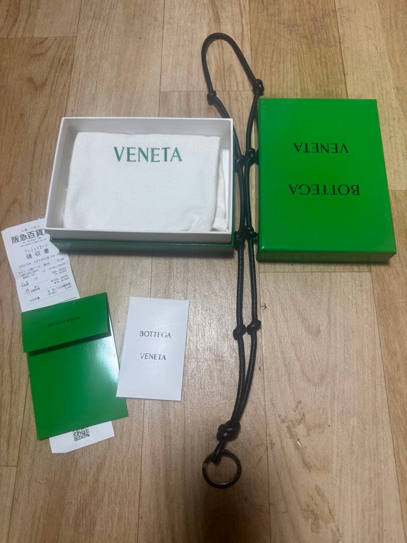 BOTTEGAVENETA ボッテガヴェネタ キーリング レザー 黒レシート有