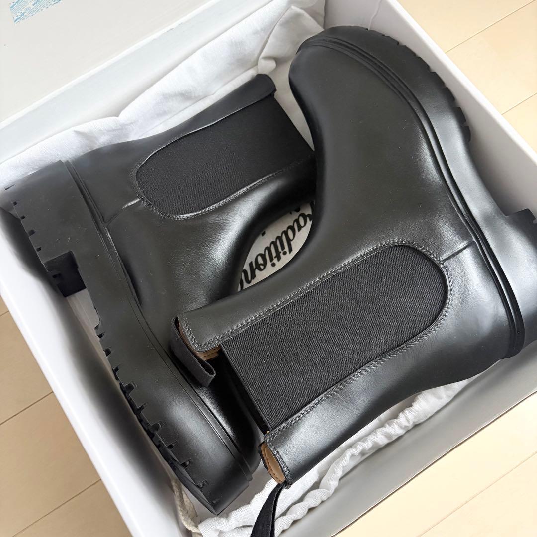 TWW SIDE GORE RAIN BOOTS MID ブラック 39