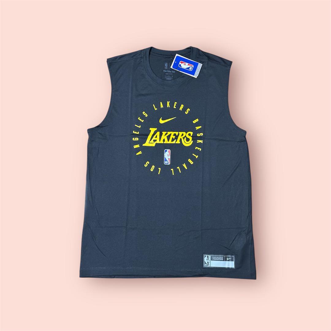 ナイキレイカーズNBA25シーズン選手支給品プラクティスノースリーブLサイズ