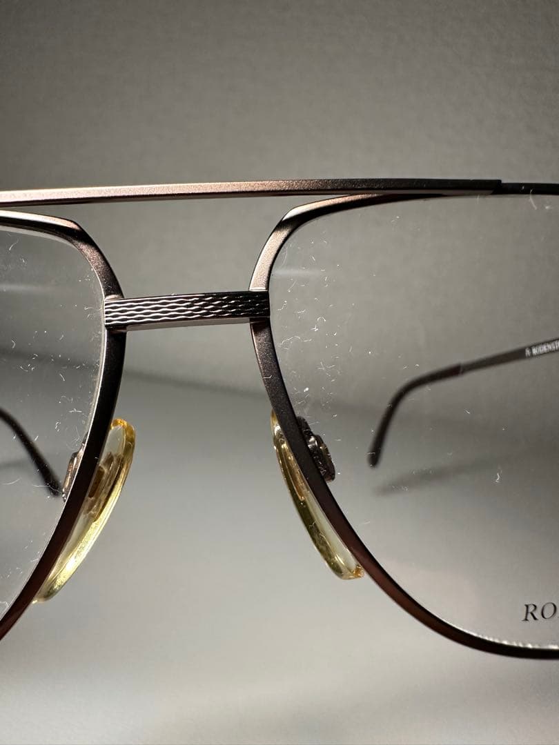90s ヴィンテージ RODENSTOCK ライスパターン メガネ ツーブリッジ