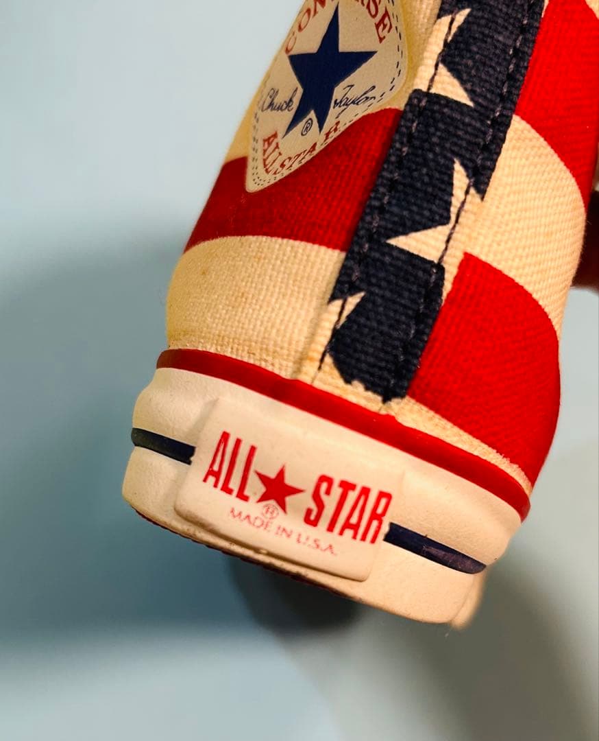 激レア 90s USA製 コンバース　ヴィンテージ キッズスニーカー星条旗柄