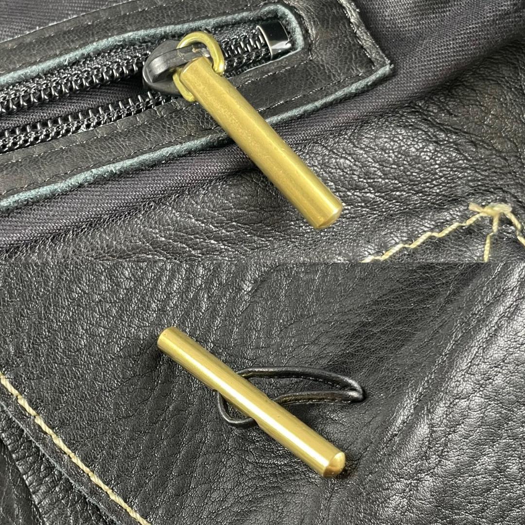 希少00s　アーカイブ　イッセイミヤケ FETE　ビックハンドバック　レザー　黒