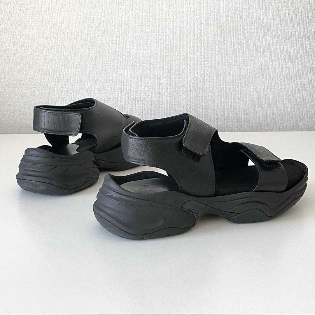 靴 ATTACHMENT 24SS CARF LEATHER SANDAL / 42