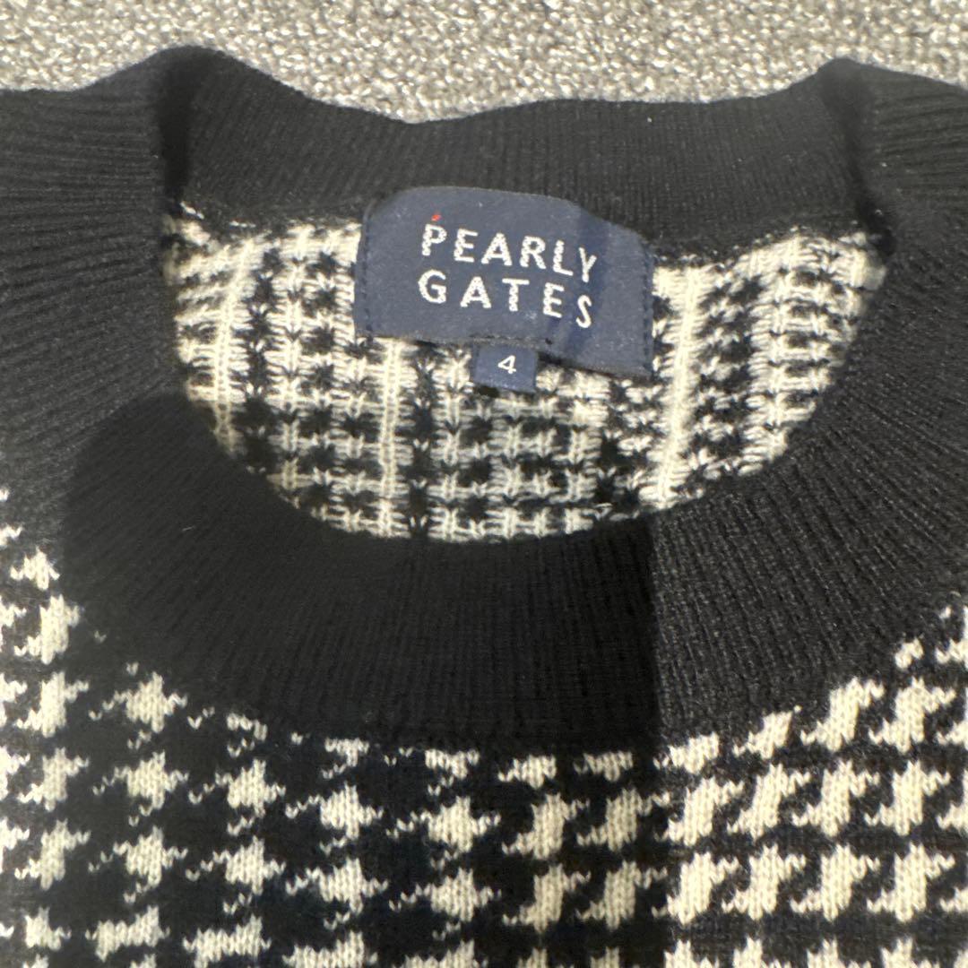 PEARLY GATES チェック柄ニットセーター サイズ4