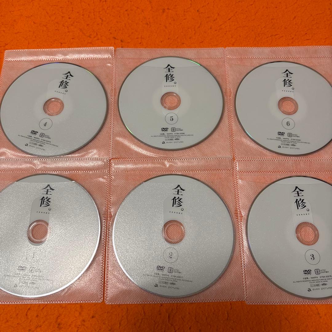 全修。　 DVD 全巻セット　アニメ　全6巻 レンタル落ち