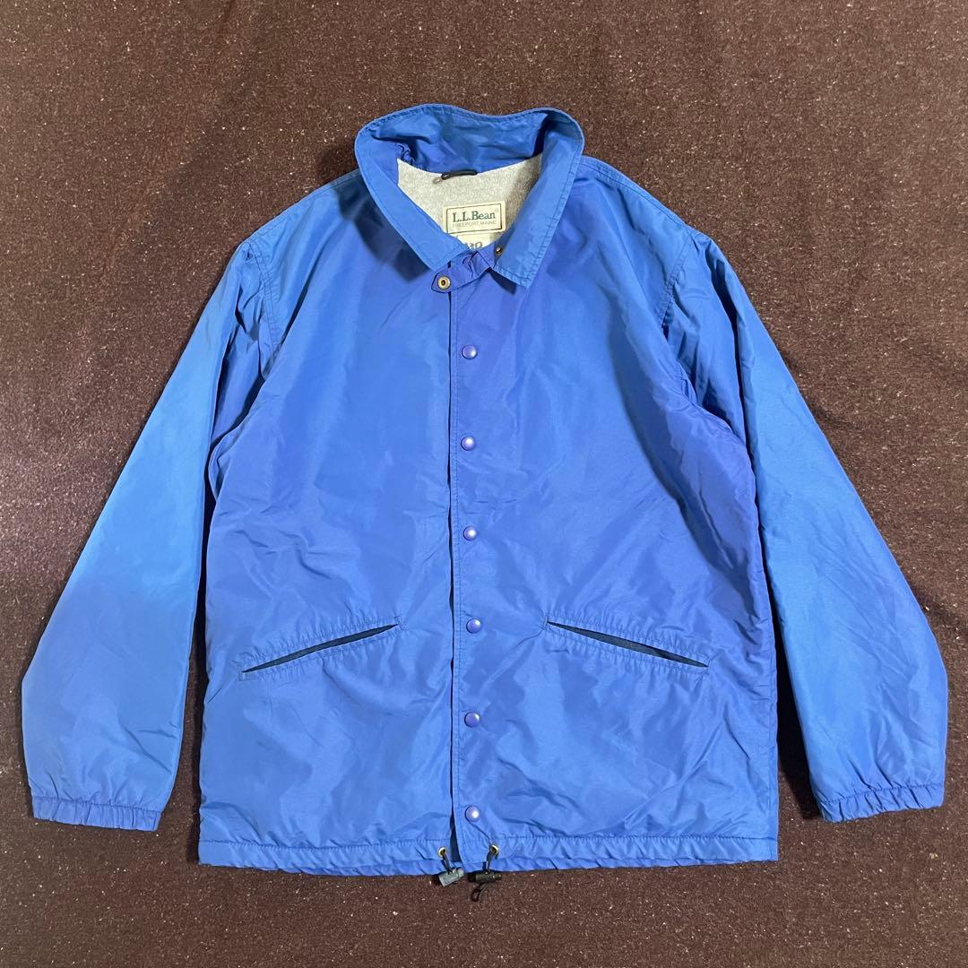 80年代 LL Bean チンスト付き コーチジャケット ブルー アメリカ製
