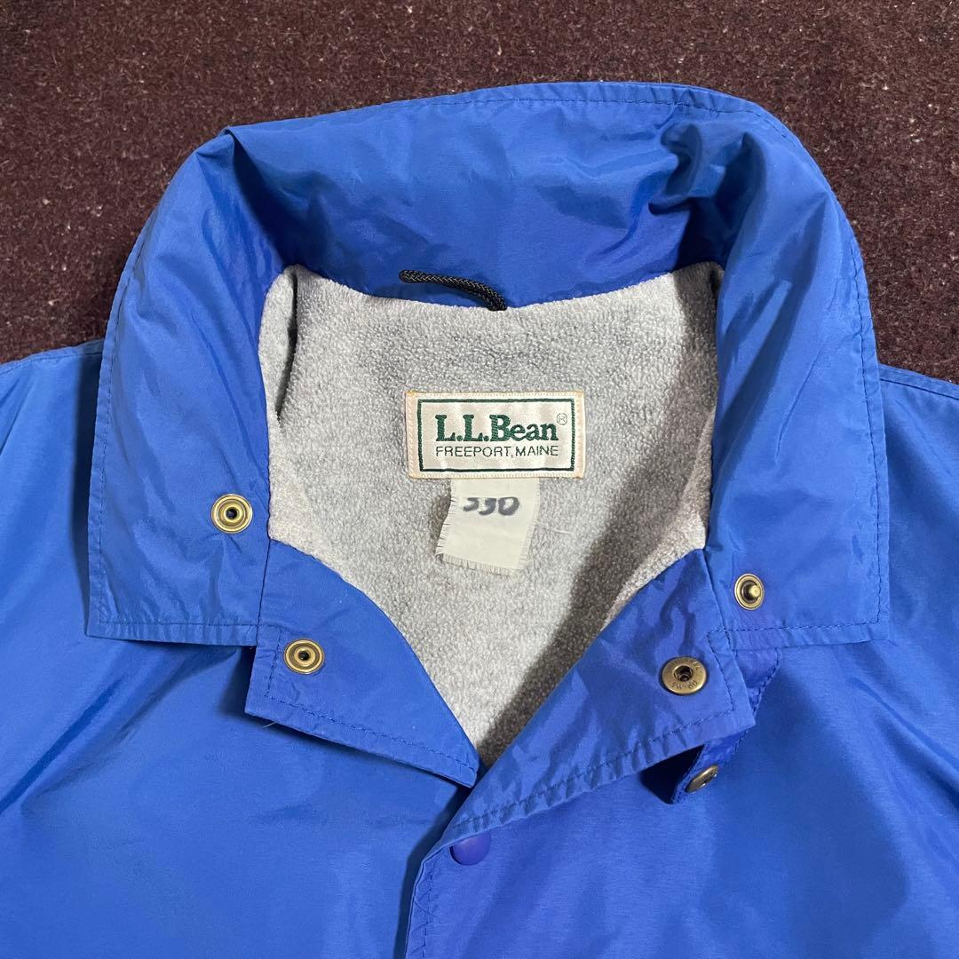 80年代 LL Bean チンスト付き コーチジャケット ブルー アメリカ製