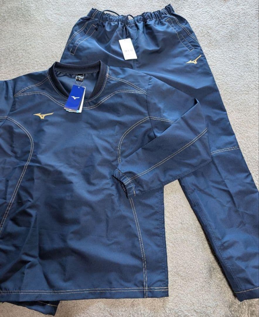 新品　MIZUNO　ミズノ　ピステダフブレーカーシャツ/パンツ　2点セット　XL
