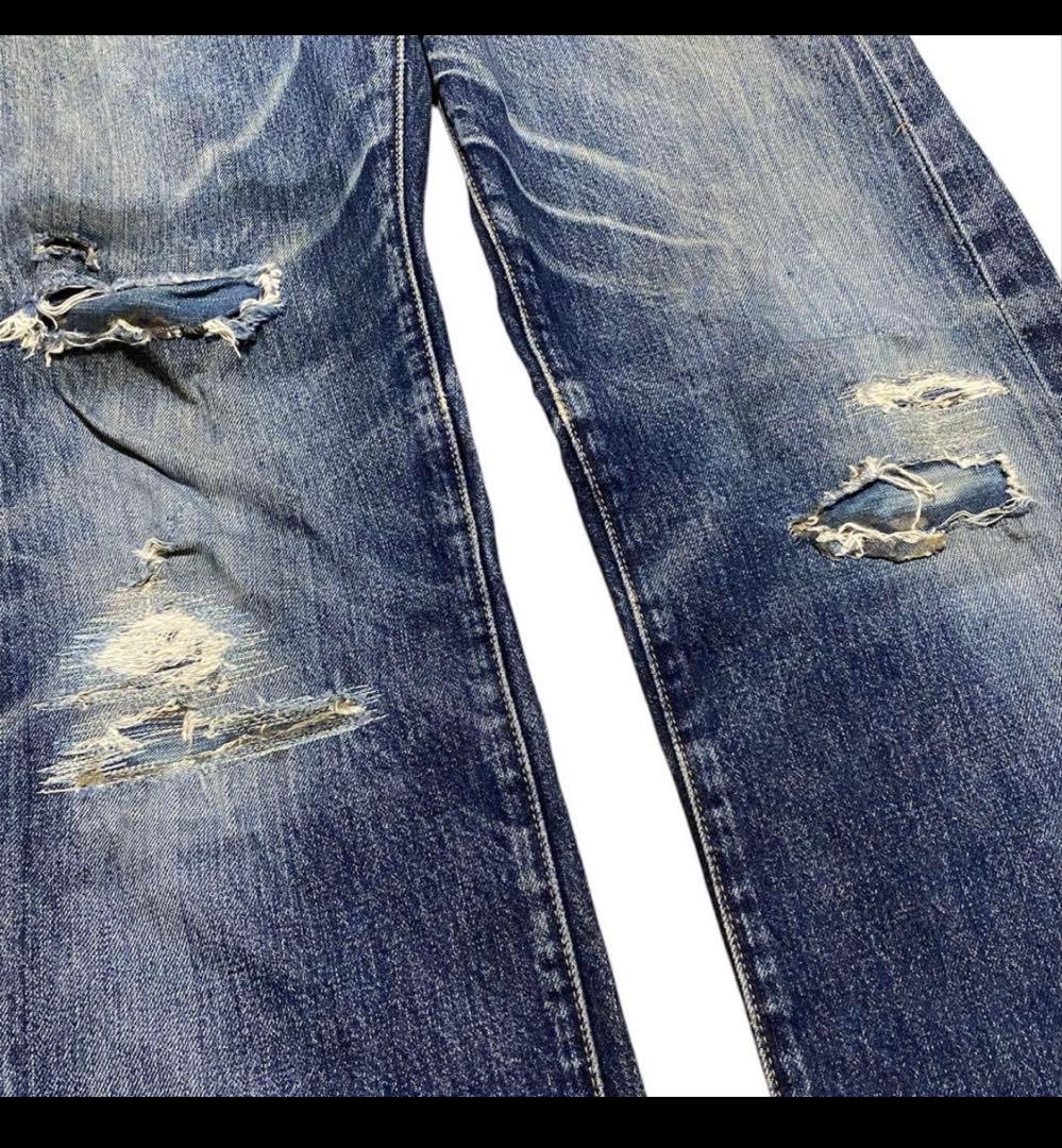 90s LEVI’S リーバイス 201XX デニムパンツ 鬼ヒゲ バレンシア製