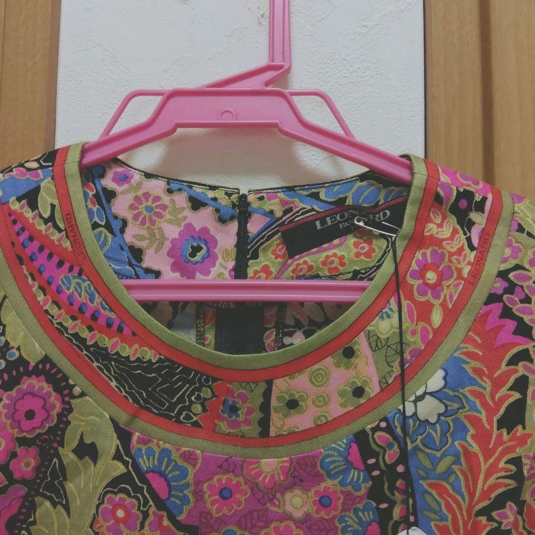 タグ付・保管品★レオナール LEONARD セーター M 定価89,250円