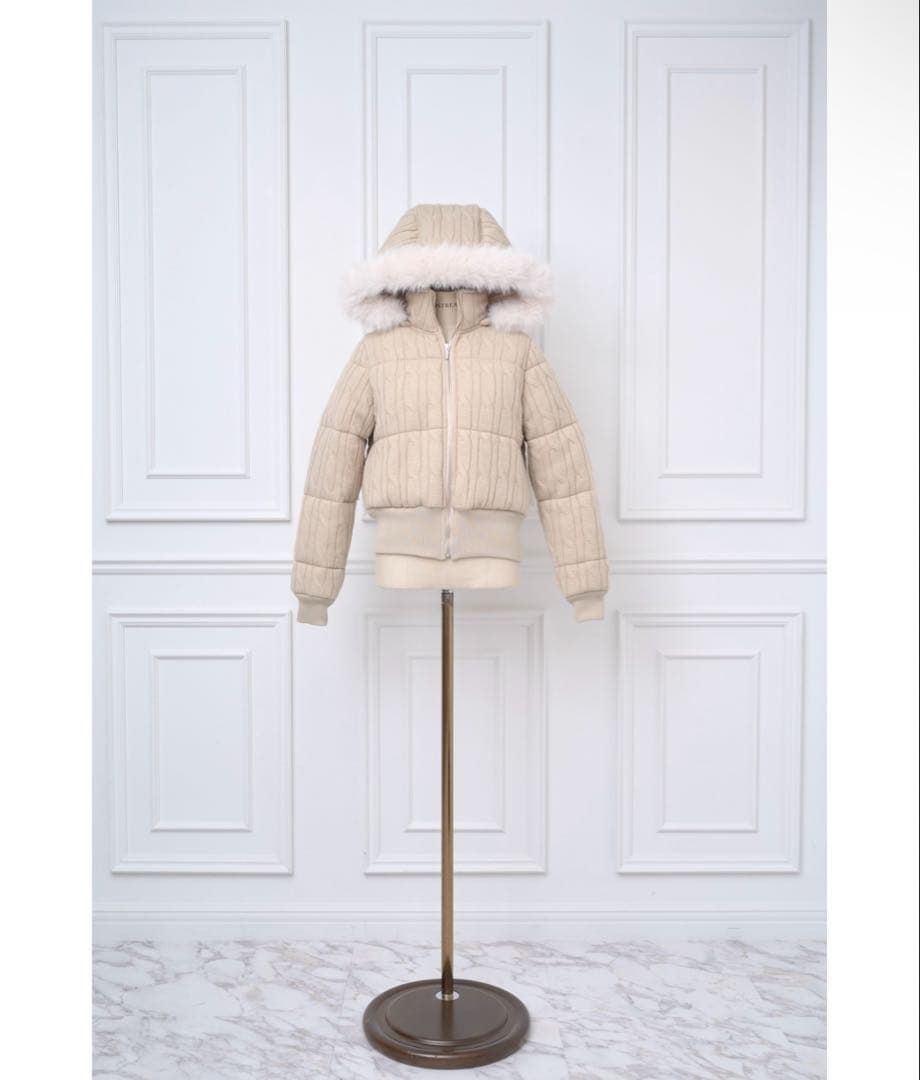 MISTREASSミストレアスCable Knit Padded Jacket