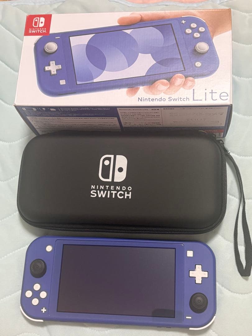 【ほぼ未使用】Nintendo Switch Lite 保護フィルム+ケース付