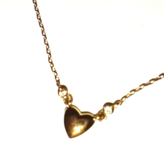 AHKAH　k18ぷっくりハートネックレス
