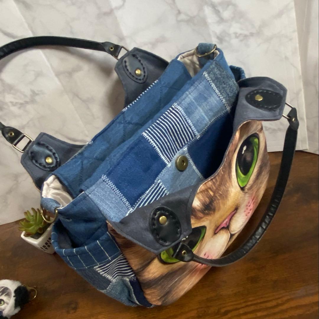 ね*】様 コヤンイサムチョン デニムリメイク【トートバッグ】パッチワーク ハンド