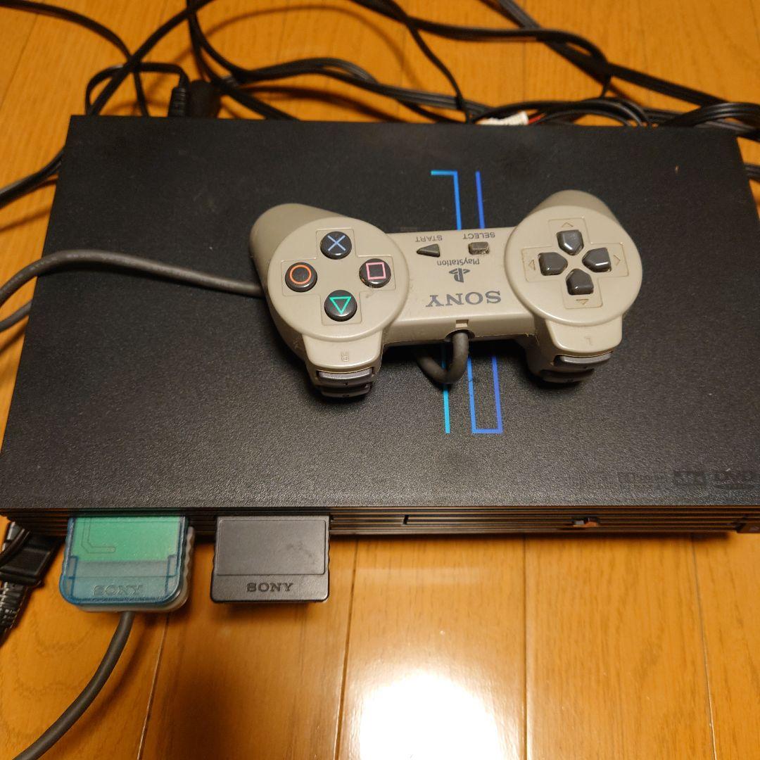 ジャンク プレステ2 メモリーカード2つ コントローラー1つ