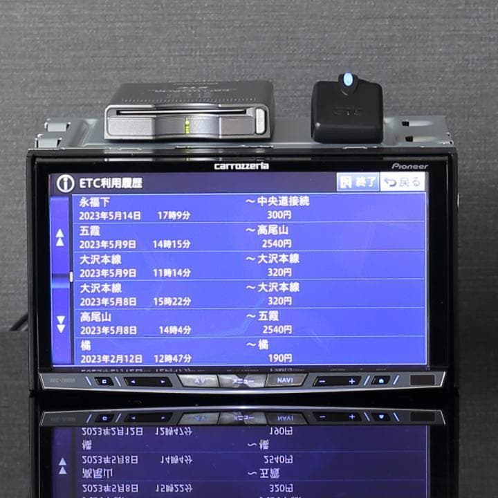 カロッツェリアND-ETC6ナビ連動アンテナ分離ETCユニット楽ナビサイバーナビ