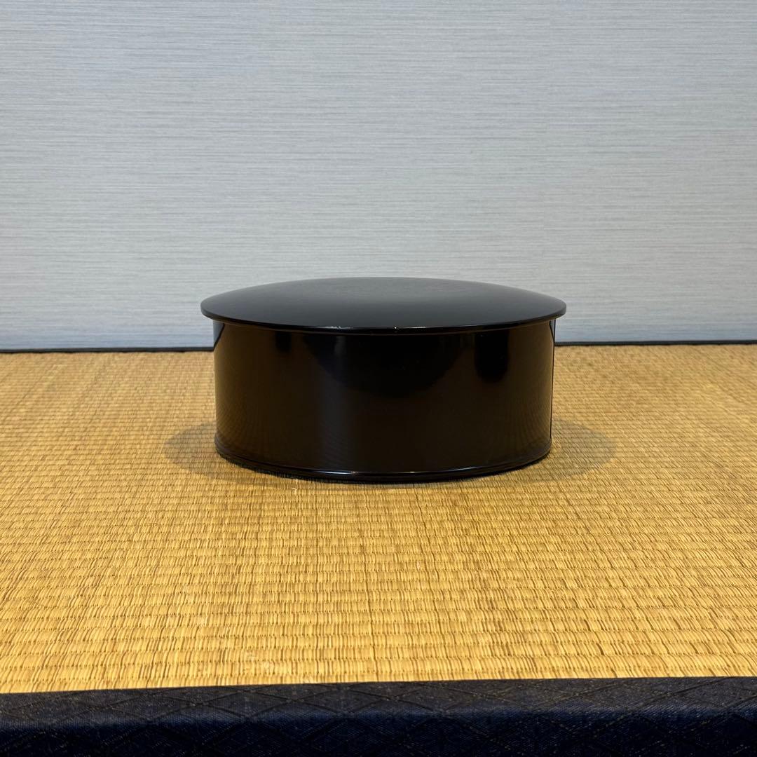 漆匠 鈴木表朔 作 利休形 両次 一組 共箱 本堅地塗器 茶懐石道具 美品