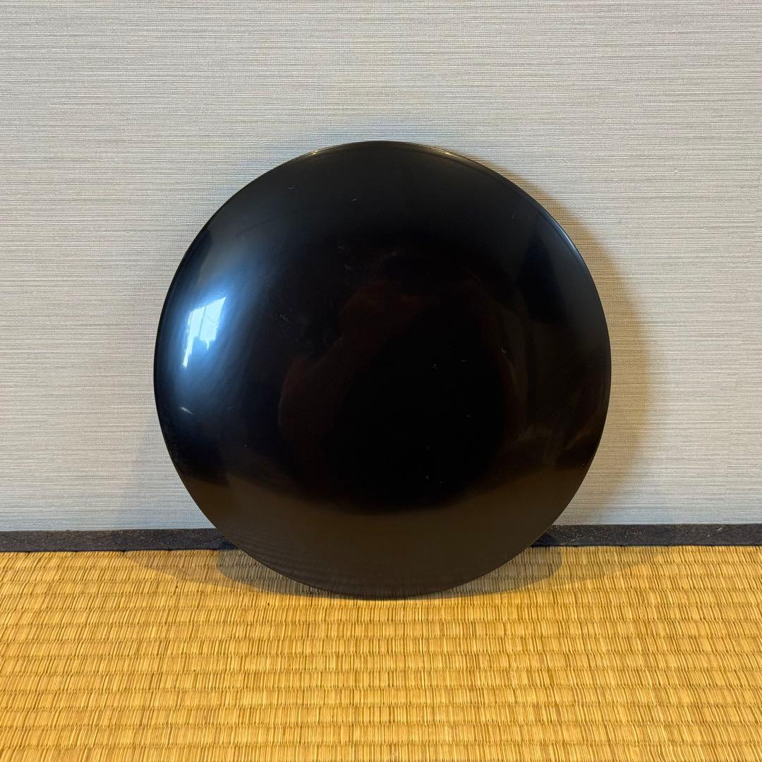 漆匠 鈴木表朔 作 利休形 両次 一組 共箱 本堅地塗器 茶懐石道具 美品