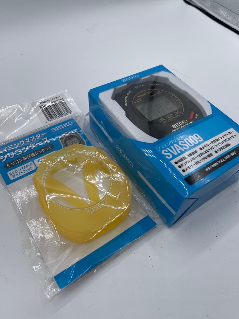 新品未開封 SEIKO ストップウォッチ SVAS009 シリコンケース付き