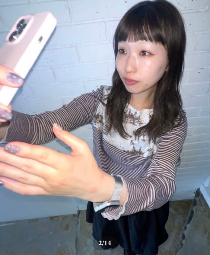 【yoshokobayashi】Boat neck border T-shirt