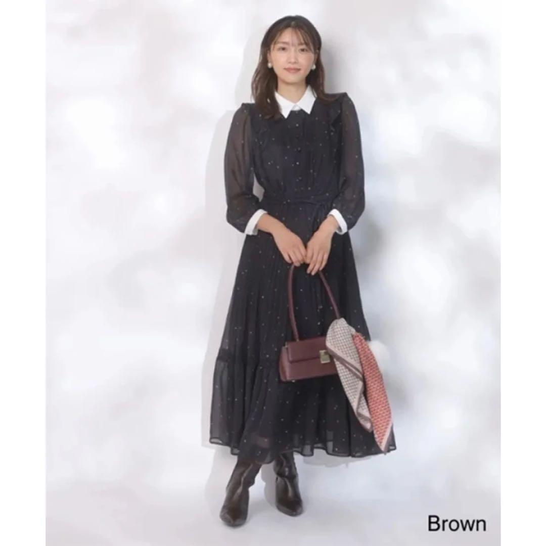 ジャスグリッティー スノードットプリントワンピース