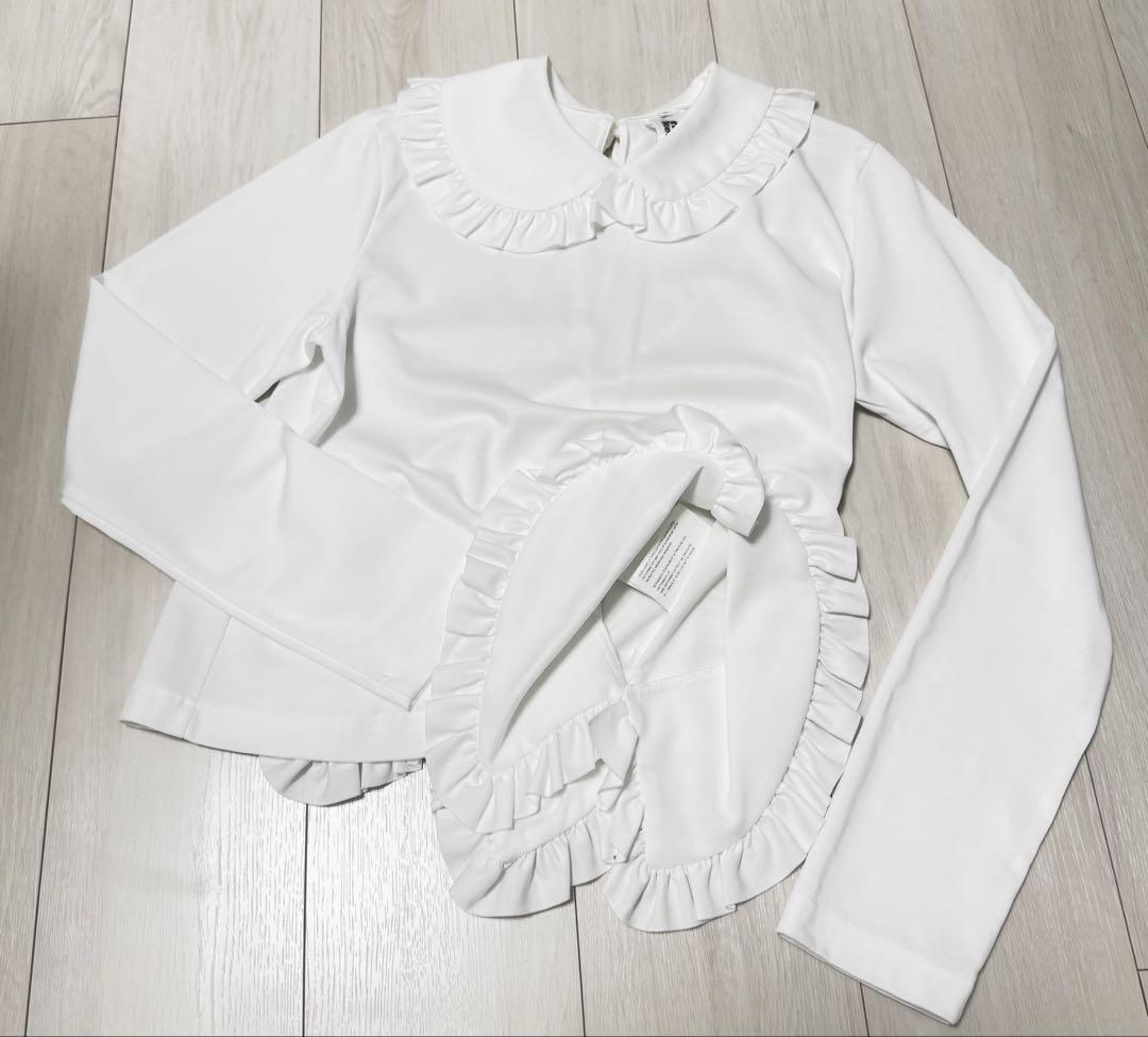 noir kei ninomiya ノワールケイニノミヤ　白　長袖tシャツ