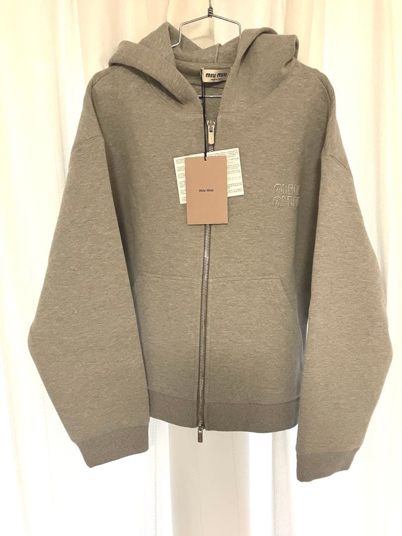 spoko sama♡ グレー フルジップフーディ