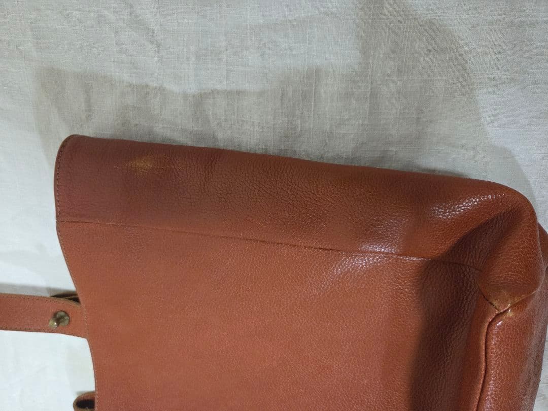 IL BISONTE ブラウン レザートートバッグ フルレザー A4