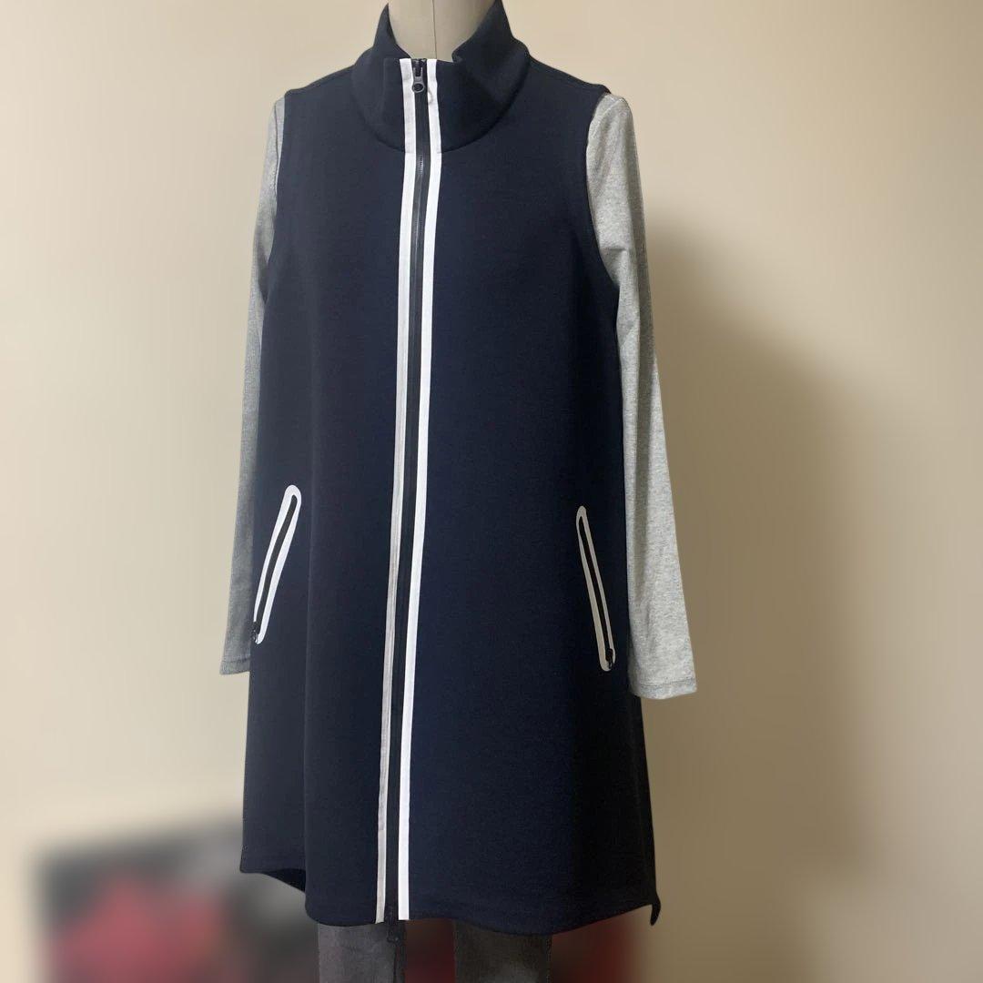 HiROKO KOSHINO TRUNK Wジップロングベストトップス