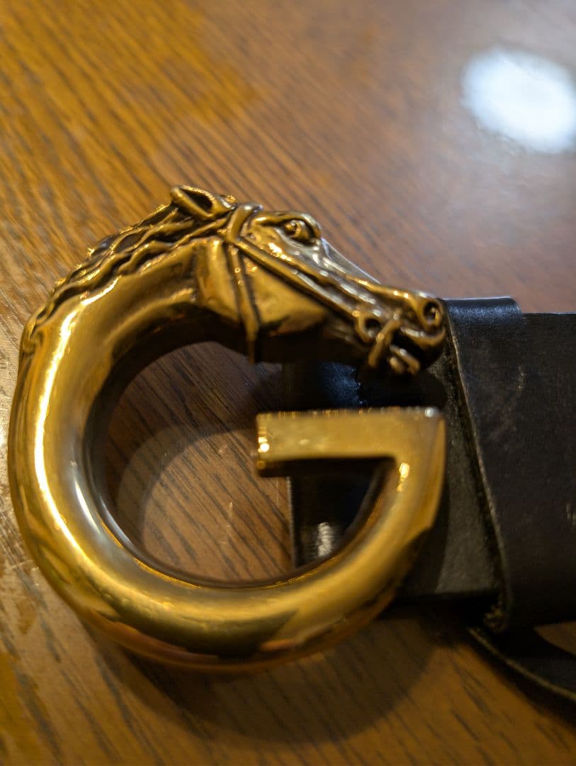 グッチ　ホースヘッド Gロゴ ベルト GUCCI