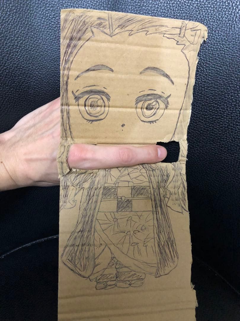 珍お面　ハンドメイド(鬼娘風)