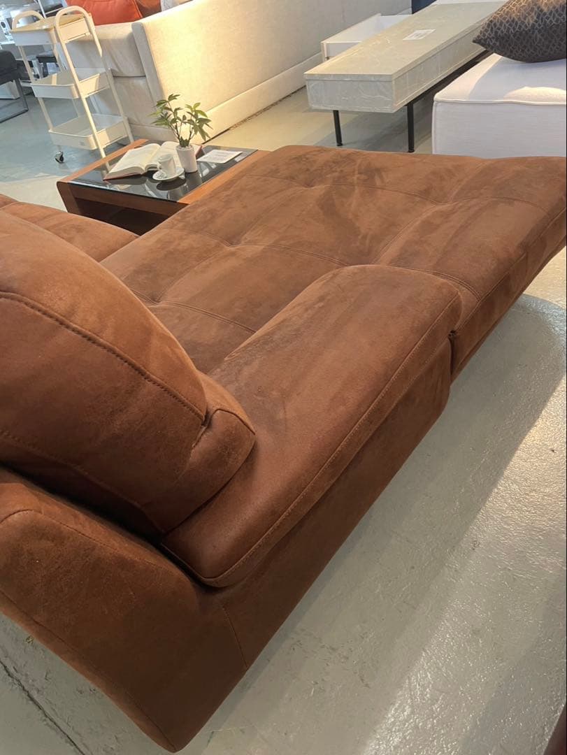 TMS　カウチソファ　レザーテックス　関家具　【展示品】