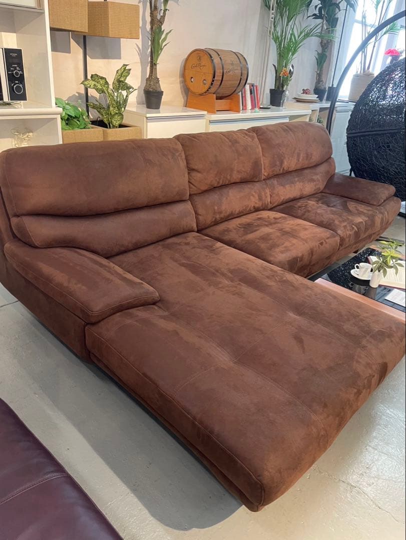 TMS　カウチソファ　レザーテックス　関家具　【展示品】