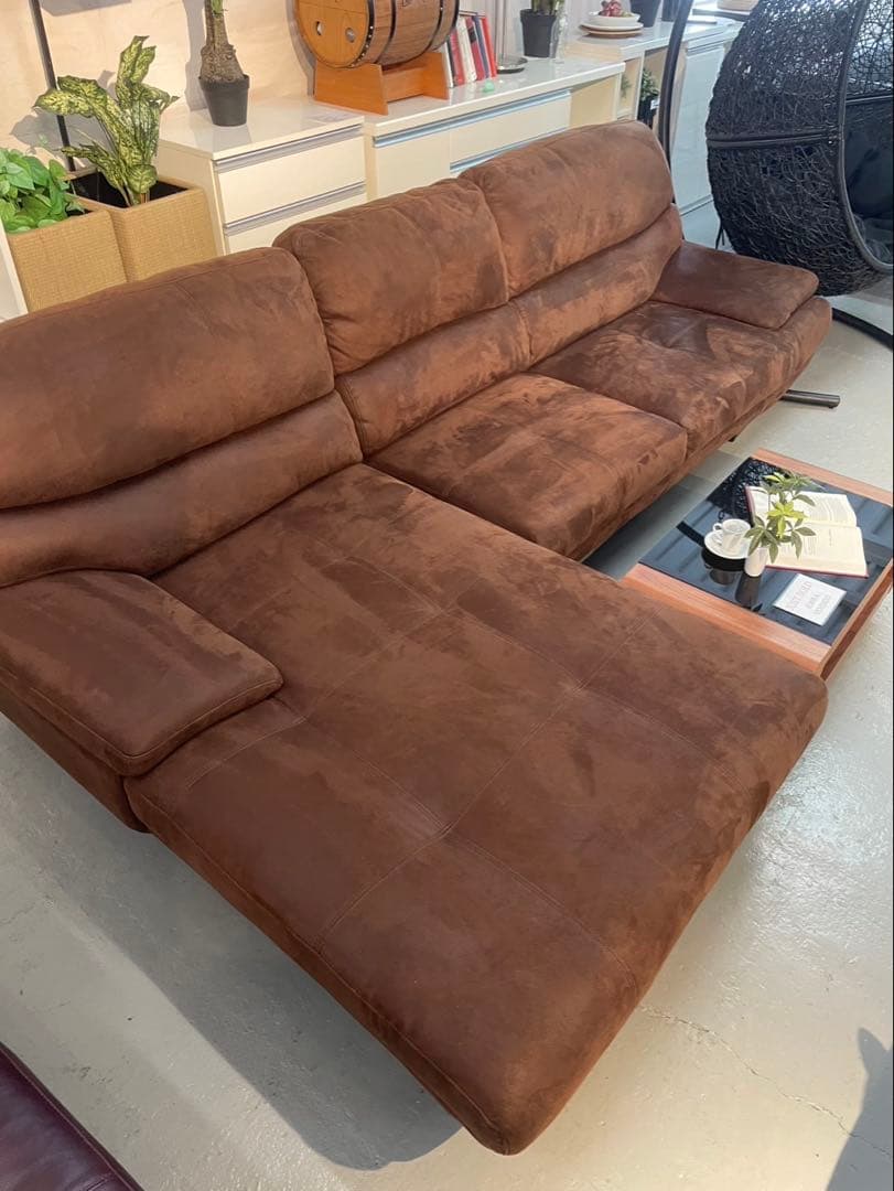 TMS　カウチソファ　レザーテックス　関家具　【展示品】