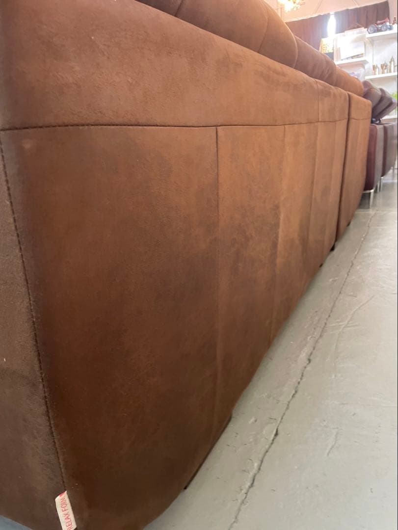 TMS　カウチソファ　レザーテックス　関家具　【展示品】
