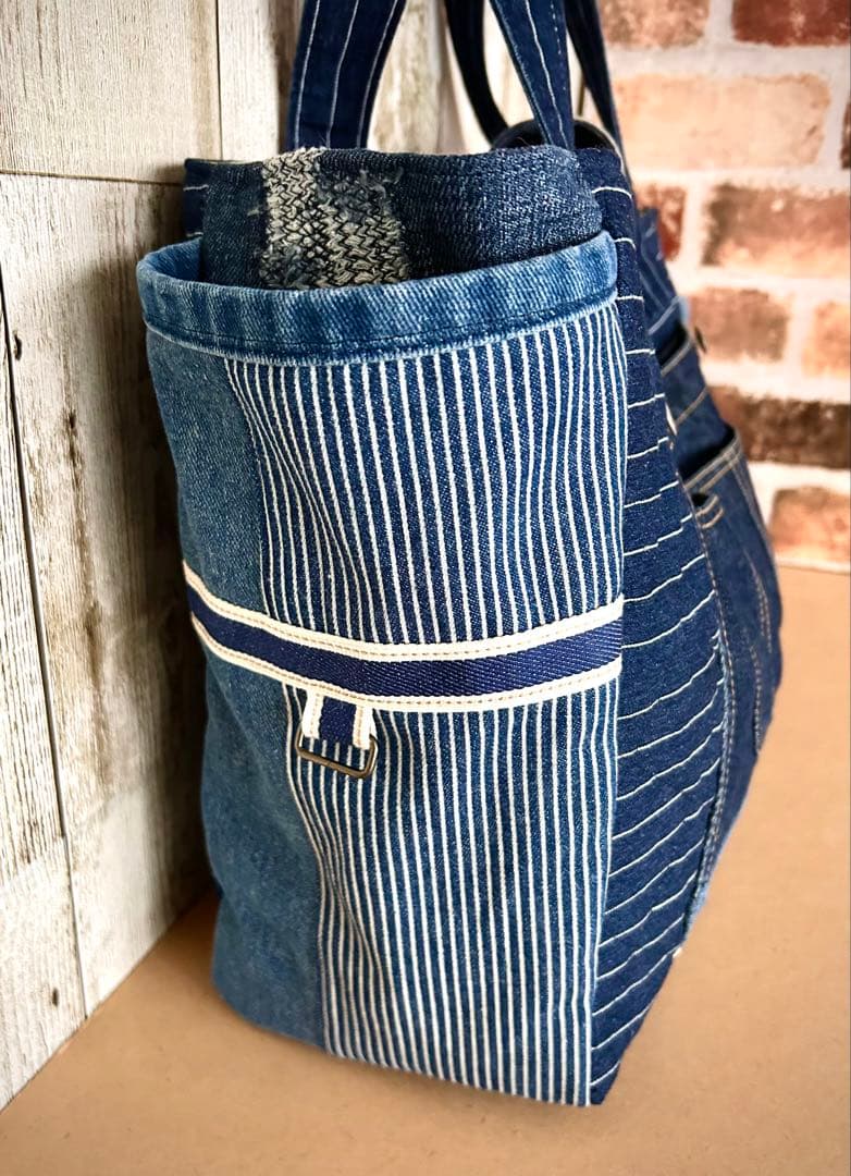 ＊ マザーズバッグ ＊ 旅行 トートバッグ デニム ママバッグ 大容量