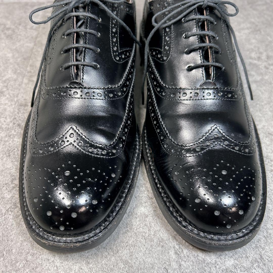 未使用級【REGAL】ビジネスシューズ/V083/メダリオン/ウイングチップ/黒