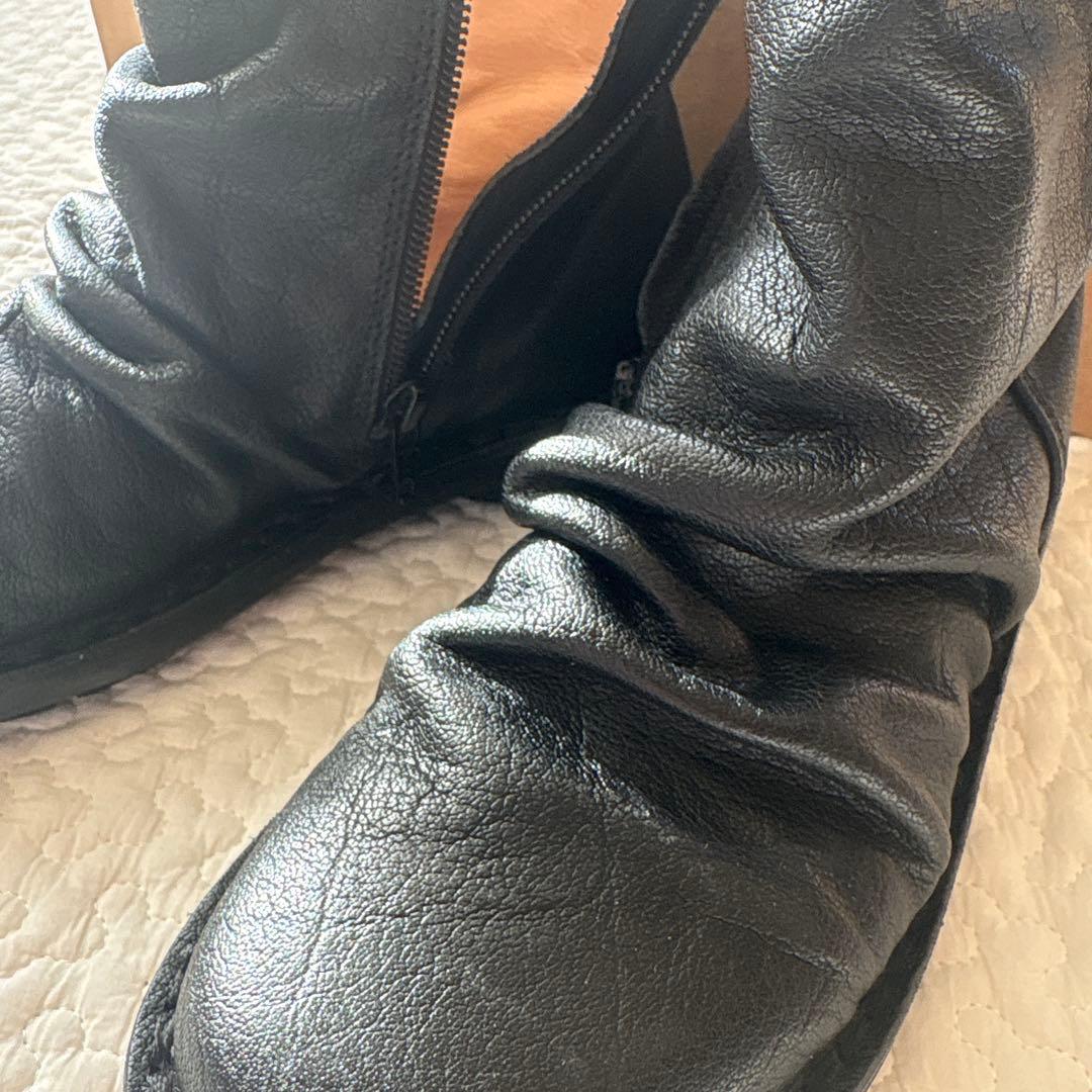 trippen サイドジッパーショートブーツ　プリーツ✴︎36
