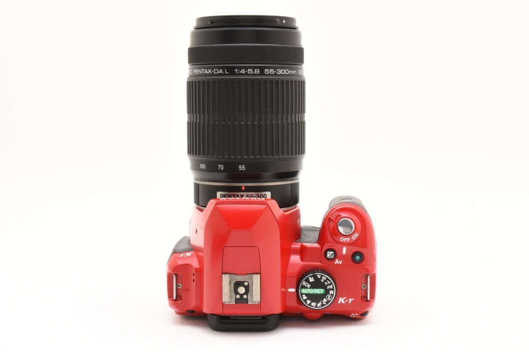 ★並品★ペンタックス K-r 55-300 レンズセット レッド #19801
