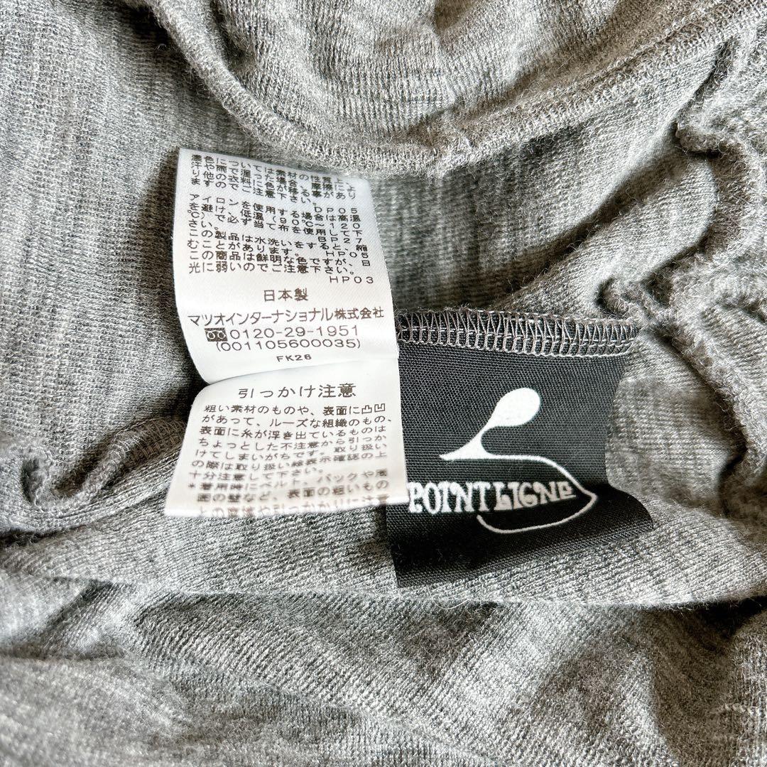 美品⁂センソユニコ⁂ロングチュニック　プルオーバー　変形襟　総柄　変形ヘム　L