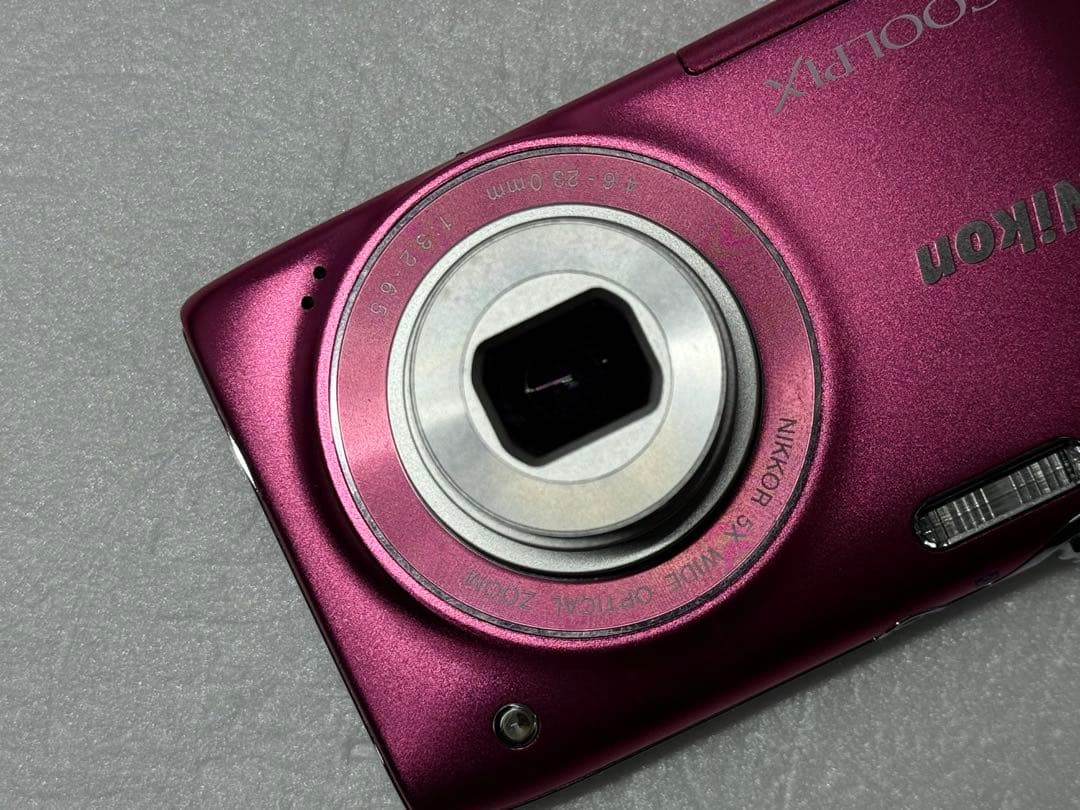 Nikon COOLPIX S3100 ピンク コンデジ 動作確認済　　レトロ