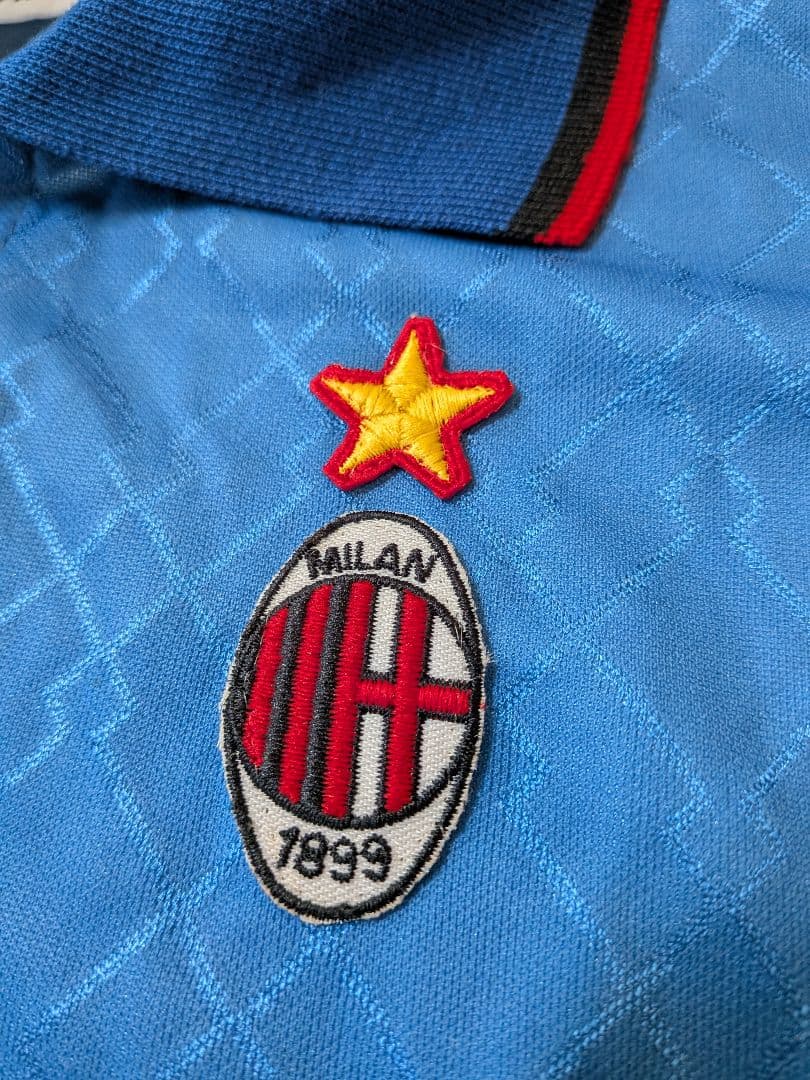 ヴィンテージユニフォームミランオーセンティック長袖ユニフォーム水色