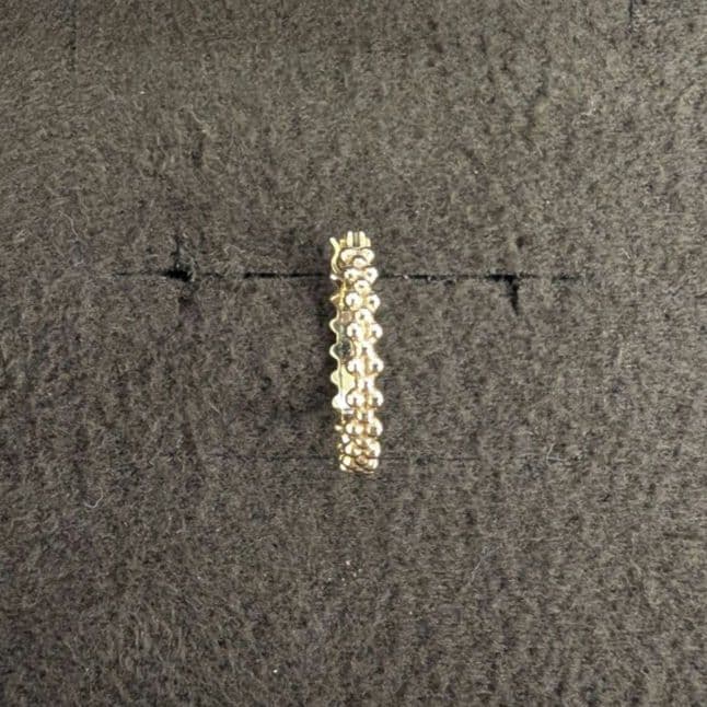 廃盤デザイン　agete バブル　フープピアス　K10 K18　片方